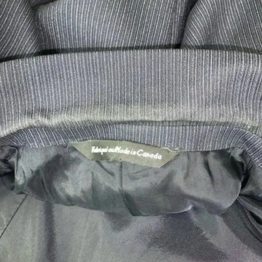 Coppley‎ Sport Coat 38R Gray Stripe Three Button Notch Lapel Wool Classic Sharp